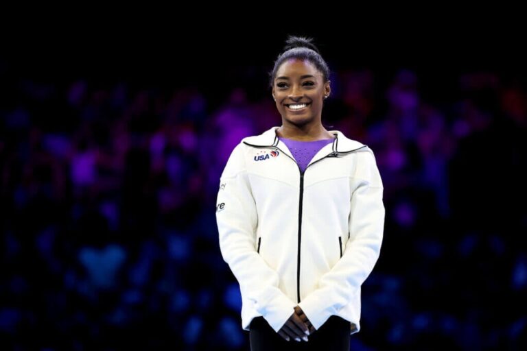 Golden moment for Simone Biles as she clinches her 27th world championship medal