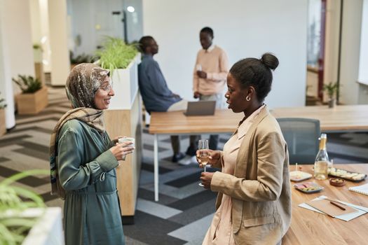 female business leaders connecting at startup event