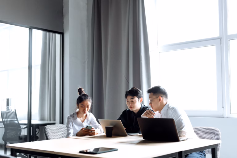 EBRD Lends $15M to Tajikistan Bank to Back Women and Youth 2 Young entrepreneurs collaborate on a business plan in a shared workspace