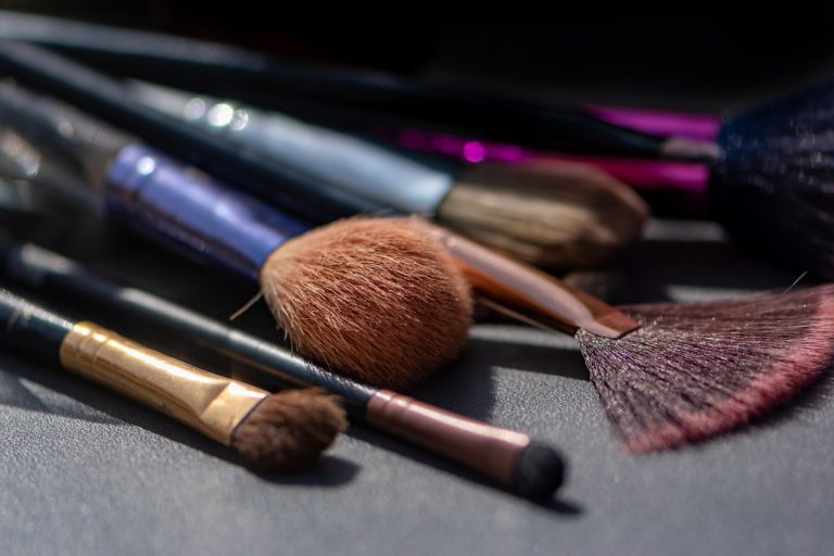 Celebrating Women Entrepreneurs: New Book Profiles 99 in Bangladesh Beauty 1 Makeup brushes with soft bristles laid out on a dark surface