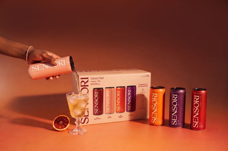 Sensori Founders Raise Nearly $1 Million Without Venture Capital 2 Sensori beverage cans and a drink being poured