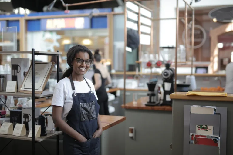 Female Entrepreneurship Analysis Cites 7% EU Participation 1 Café worker in an illustrative female entrepreneurship setting